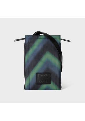 Paul Smith Recycled Polyester 'Zig Zag' Neck Pouch