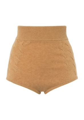 Cashmere In Love Cashmere-Wool Mimie High-Waist Shorts