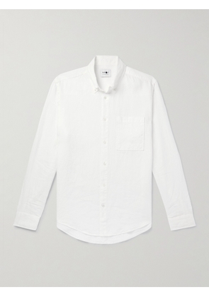 NN07 - Arne Button-Down Collar Linen Shirt - Men - White - S
