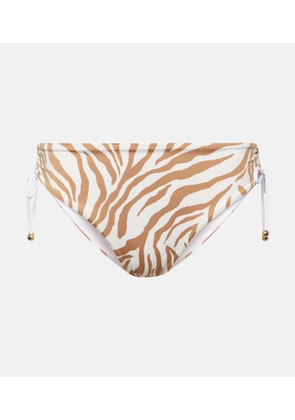 Max Mara Sibilla zebra-print bikini bottoms