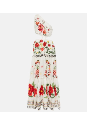 Farm Rio Carmina Floral cotton-blend maxi dress