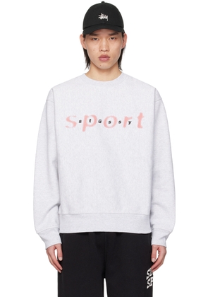 Stüssy Gray Dot Sport Sweatshirt
