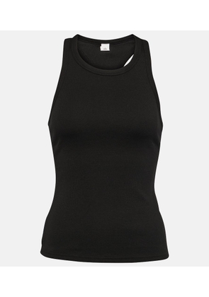 Alo Yoga Devoted ribbed-knit cotton-blend tank top