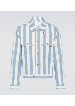 King & Tuckfield Striped cotton jacket