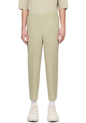 HOMME PLISSÉ ISSEY MIYAKE Taupe Compleat Trousers