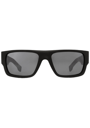 Hugo Boss Polarized Grey Rectangular Mens Sunglasses BOSS 1498/S 0O6W/25 58