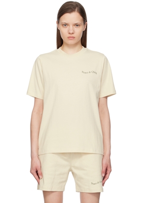 Museum of Peace & Quiet Off-White Wordmark T-Shirt