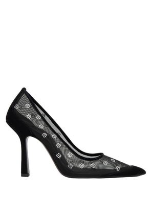 T by Alexander Wang Black Delphine 105 Crystal Pumps