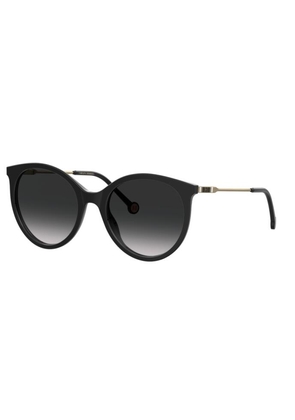 Carolina Herrera Grey Shaded Round Ladies Sunglasses CH 0069/S 0807/9O 56