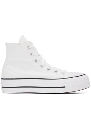 Converse White Chuck Taylor All Star Lift Platform Sneakers