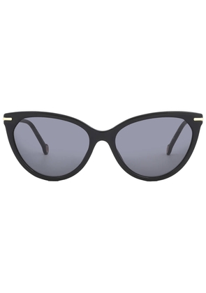 Carolina Herrera Grey Cat Eye Ladies Sunglasses HER 0093/S 0807/IR 57