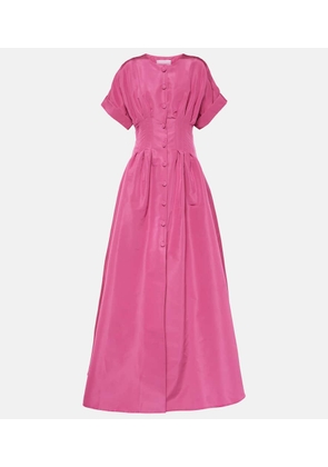 Carolina Herrera Pleated silk gown