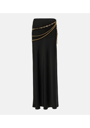Rabanne Chain-detail satin maxi skirt