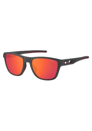 Tommy Hilfiger Red Rectangular Mens Sunglasses TH 1951/S 04WC/B8 56