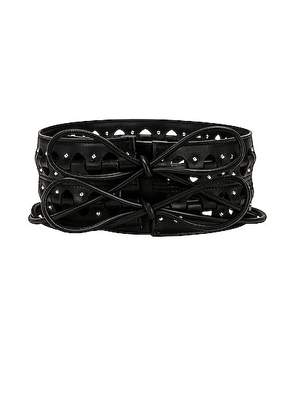 ALAÏA Hinge Belt in Noir - Black. Size 75 (also in ).