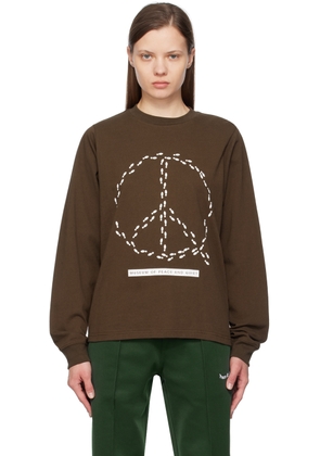 Museum of Peace & Quiet Brown Peaceful Path Long Sleeve T-Shirt