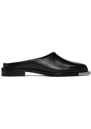 Peter Do Black Metal Square Toe Loafers