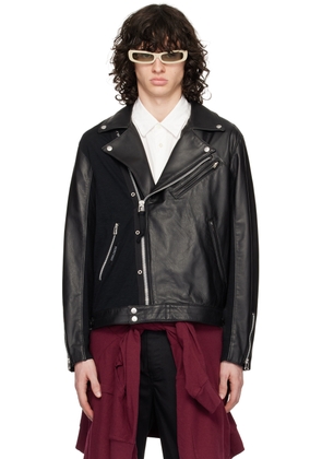 UNDERCOVER Black UC1D4206 Leather Jacket