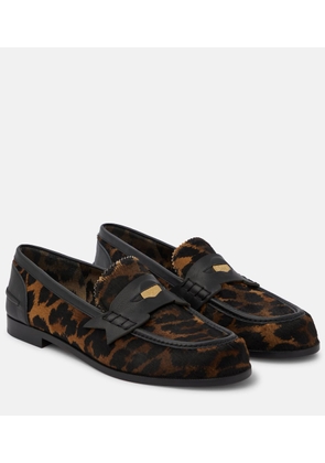 Christian Louboutin Penny Donna leopard-print loafers