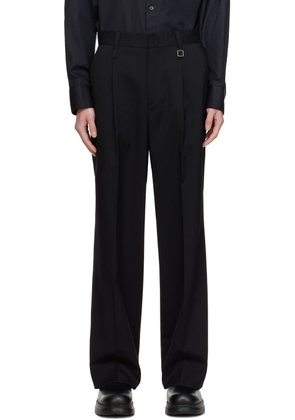 WOOYOUNGMI Black Straight Trousers