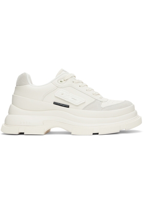 both White Gao Eva Velcro Patch Sneakers