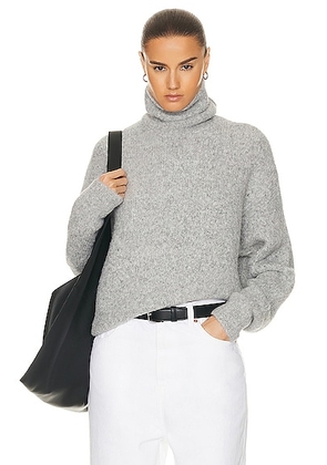NILI LOTAN Sierra Sweater in Light Grey Melange - Grey. Size L (also in ).