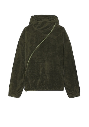 POST ARCHIVE FACTION (PAF) 5.1 Hoodie Center in OLIVE GREEN - Green. Size L (also in M, XL/1X).