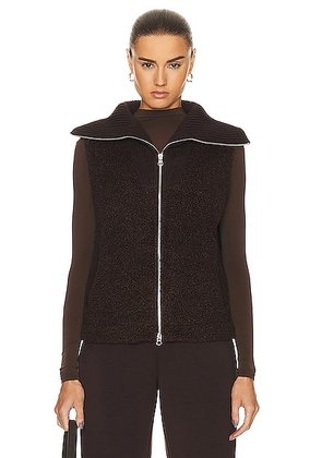Varley Aspens Gilet Vest in Coffee Bean - Brown. Size L (also in ).