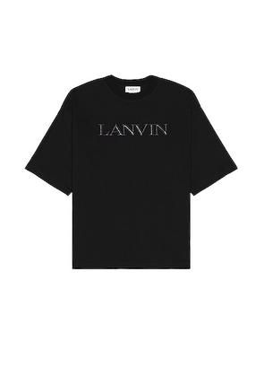 Lanvin Puffer Paris Oversized T-shirt in Black - Black. Size L (also in M, S, XL/1X).
