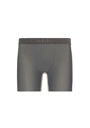 Calvin Klein Underwear Premium CK Black Micro Boxer Brief in Grey Sky - Grey. Size L (also in S).