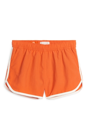 Contrast Binding Swimshorts - Orange