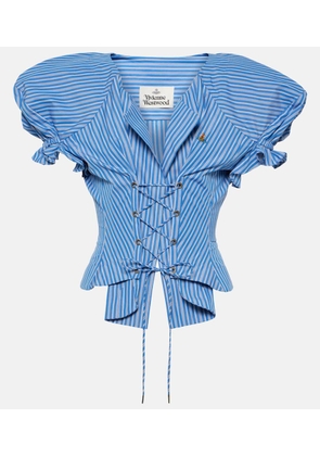 Vivienne Westwood Kate striped cotton top