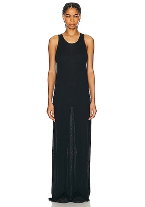 The Row Farissa Dress in Midnight - Black. Size M (also in L, S, XS).