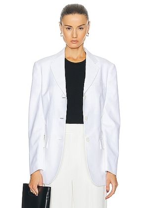 Proenza Schouler Sandis Blazer in White - White. Size 0 (also in 2, 4, 6).