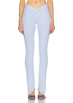 SAMI MIRO VINTAGE Asymmetric Pants in Blue Lace - Baby Blue. Size M (also in L, S, XS).