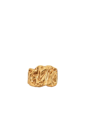 AUREUM Bellatrix Ring in Metallic Gold. Size 8.