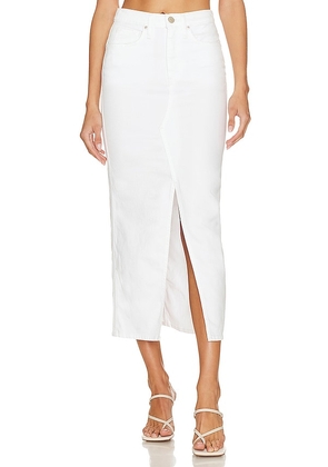 Hudson Jeans Reconstructed Skirt in White. Size 24, 25, 26, 27, 28, 29, 30, 32, 33.