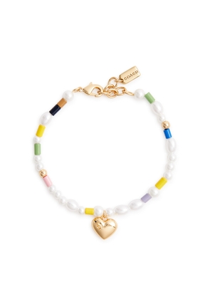Coach Glass Pearl Beaded Bracelet - Multicoloured