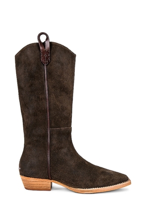 Free People X We The Free Montage Tall Boot in Chocolate. Size 39.