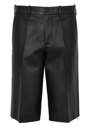 Helmut Lang Car Leather Shorts - Black - 8 (UK10 / S)