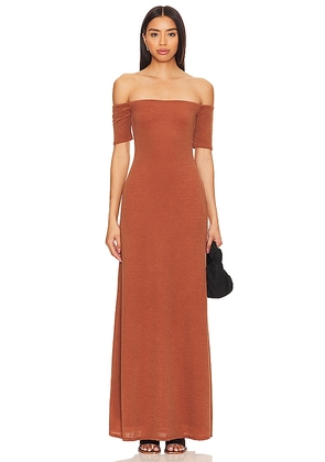 House of Harlow 1960 x REVOLVE Laur Maxi Dress in Rust. Size M, S, XL, XS.