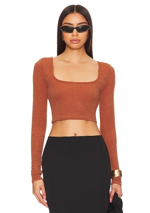 House of Harlow 1960 x REVOLVE Ovelia Top in Rust. Size M, S, XL, XS, XXS.
