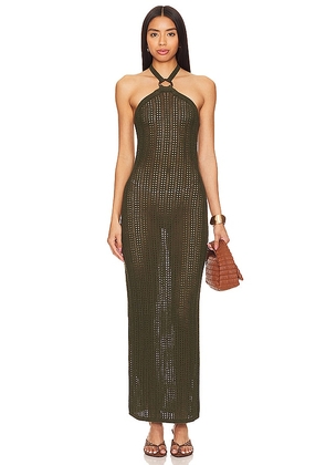 House of Harlow 1960 x REVOLVE Thea Mesh Maxi Dress in Army. Size M, S, XL, XS.