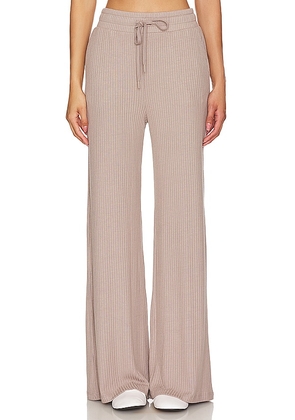 Beyond Yoga Well Traveled Wide Leg Pant in Taupe. Size M.