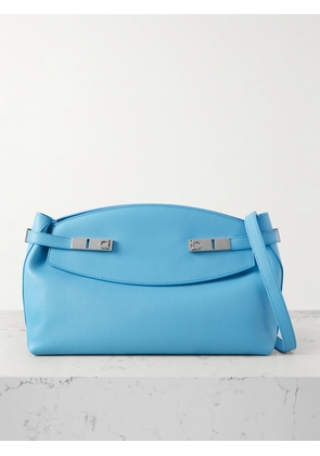 Ferragamo - Hug Large Embellished Leather Shoulder Bag - Blue - One size