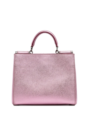 Dolce & Gabbana Pre-Owned 2010-2023 Pre-Owned Dolce&Gabbana Metallic Leather satchel - Pink