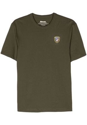 Blauer logo-print cotton T-shirt - Green