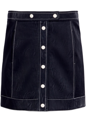 Cinq A Sept Ciara contrast-stitch miniskirt - Blue