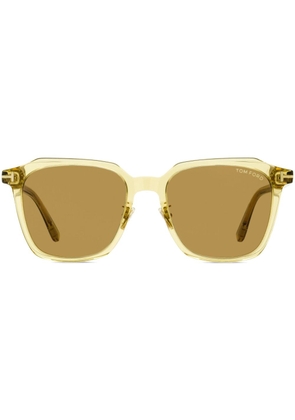 TOM FORD Eyewear square-frame tinted sunglasses - Yellow