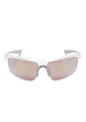 Nike Windtrack Run E rectangle-frame sunglasses - White